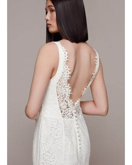 Whistles White Mia Lace Wedding Dress