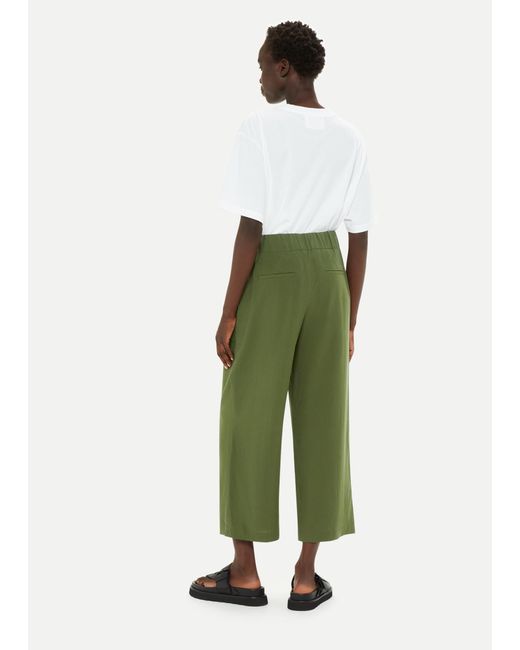 Whistles Green Jade Side Zip Trouser