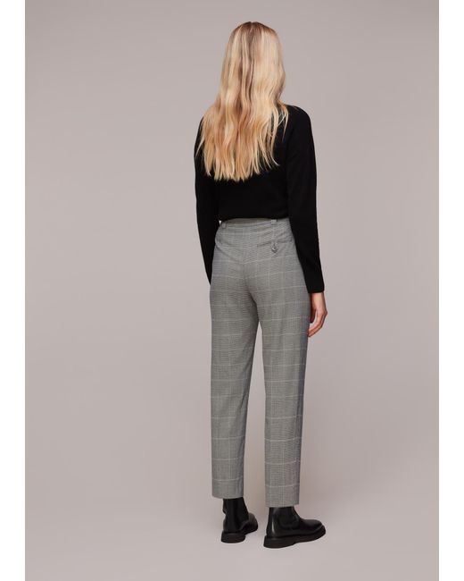 Whistles Multicolor Lucie Check Cigarette Trouser