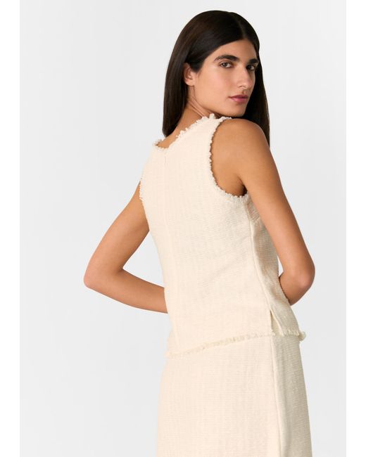 Whistles Black Lucie Boucle Tank