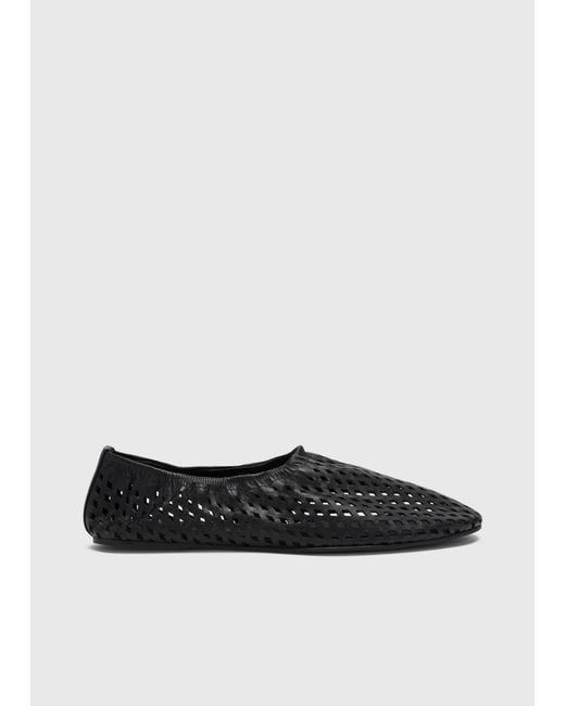Whistles White Lasercut Ballet Pump