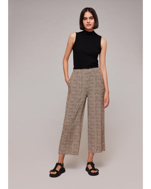 Whistles Multicolor Dashed Leopard Print Trouser