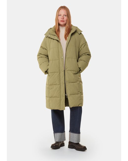 Whistles Green Una Puffa Coat
