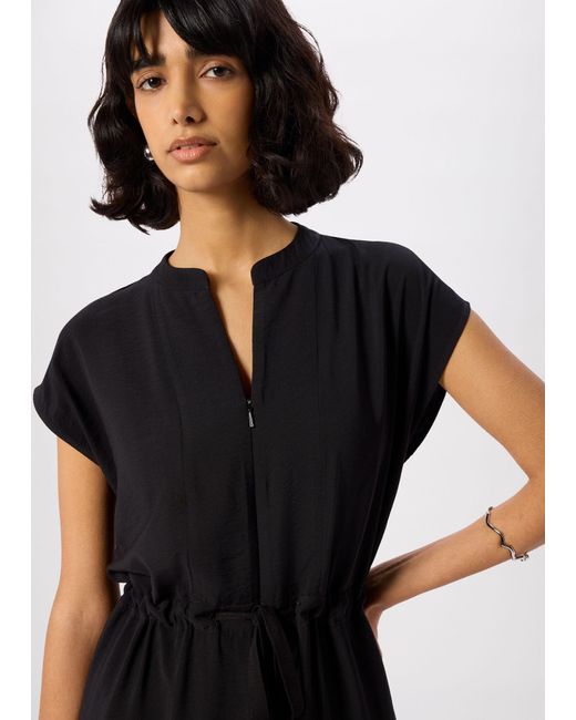 Whistles Blue Sleeveless Drawstring Jumpsuit