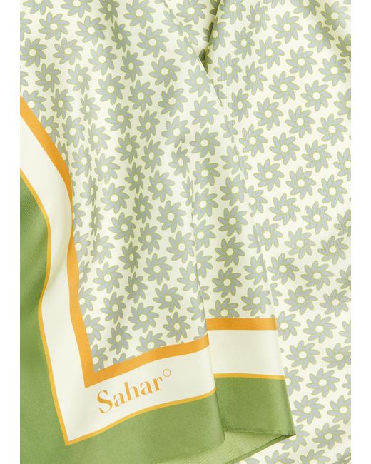 Sahara Black Sahar Buttercup Silk Scarf