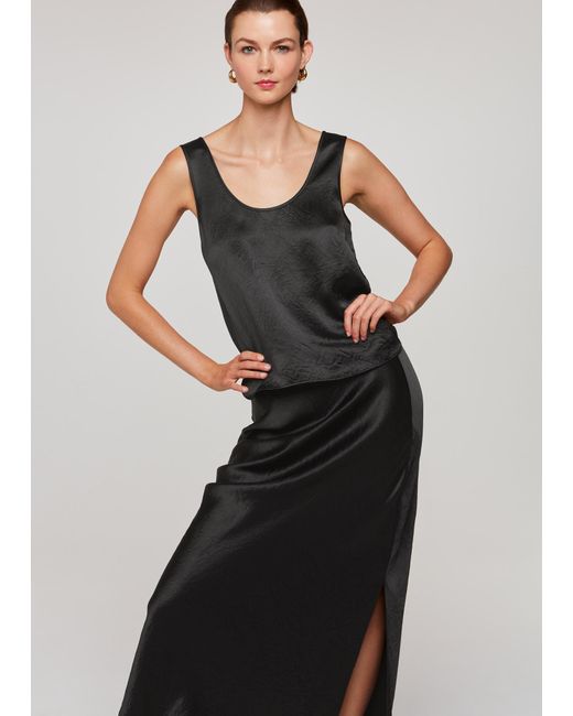 Whistles Black Ella Cami Top