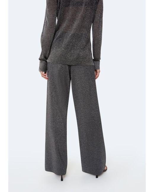 Whistles Gray Sparkle Knitted Trouser