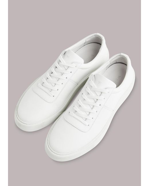 Whistles White Kalie Deep Sole Trainer