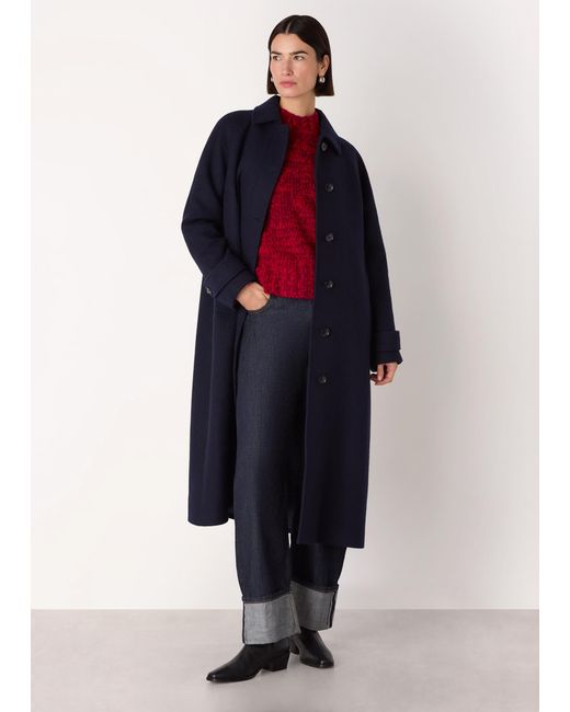 Whistles Red Chunky Wool Fleck Knit