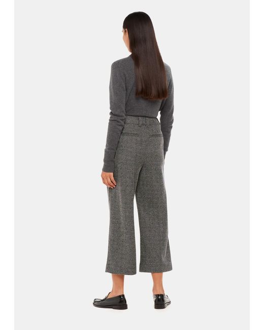 Whistles Black May Cropped Trouser
