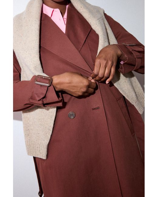 Whistles Brown Valentina Trench Coat