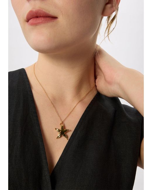 Whistles White Starfish Pendant Necklace