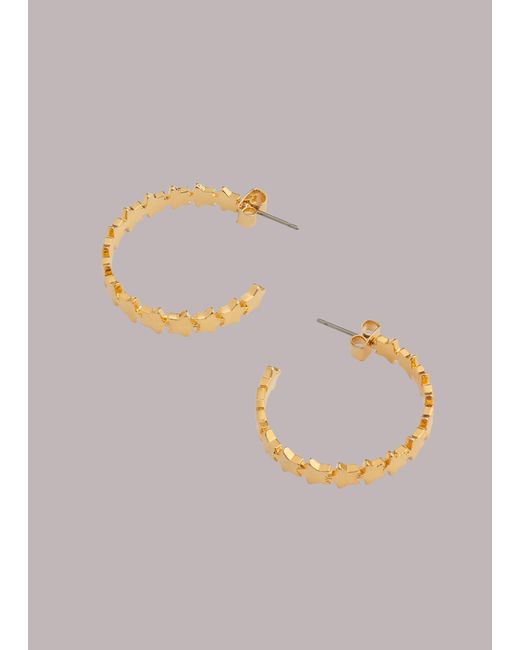 Whistles Metallic Large Star Hoop