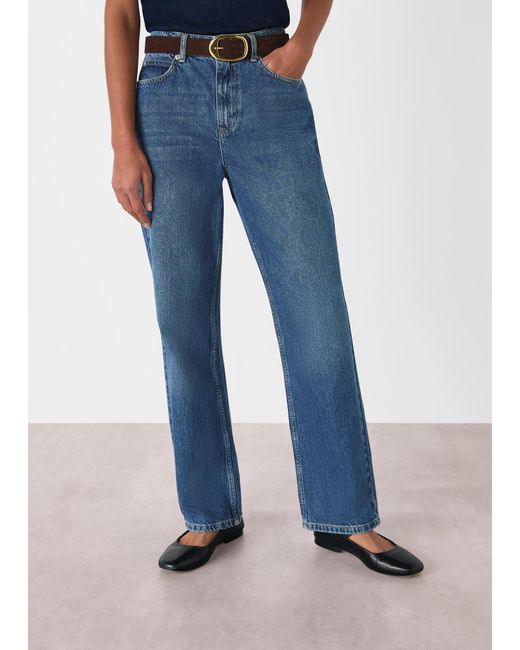 Whistles Blue Authentic Column Leg Jean