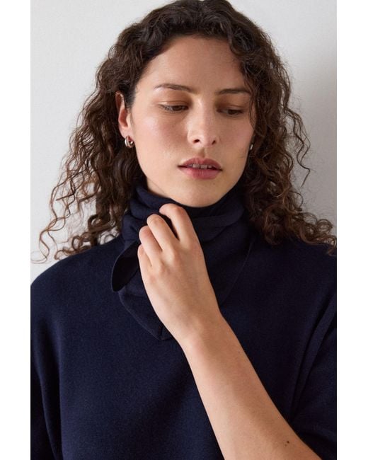 Whistles Blue Fine Knit T-Shirt