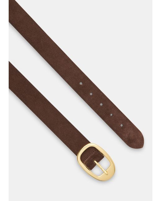 Whistles Black Suede Belt