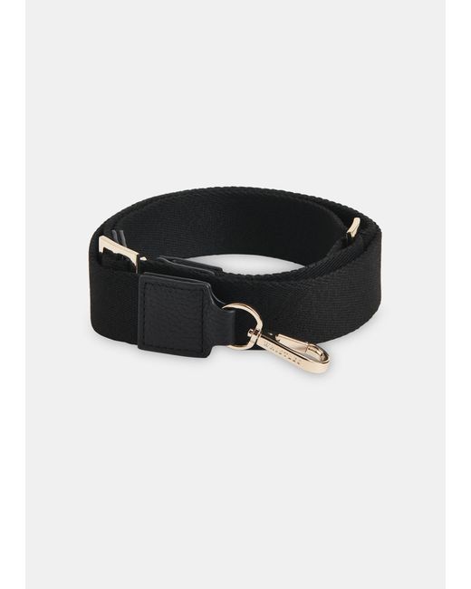 Whistles Black Webbing Bag Strap