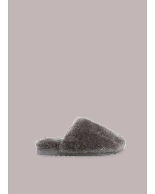 Whistles Gray Cora Slipper