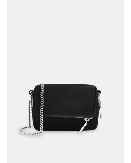 Whistles Black Bibi Suede Mini Bag