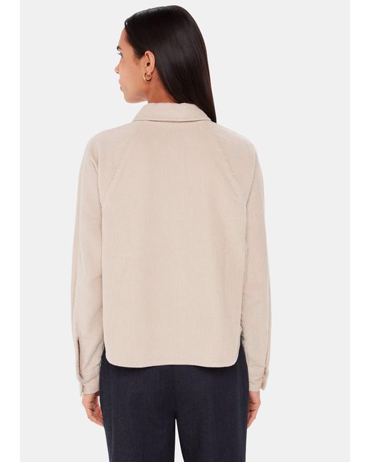 Whistles Natural Jumbo Cord Shirt