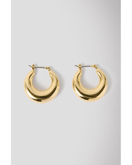 Whistles Black Curved Hoop Earring