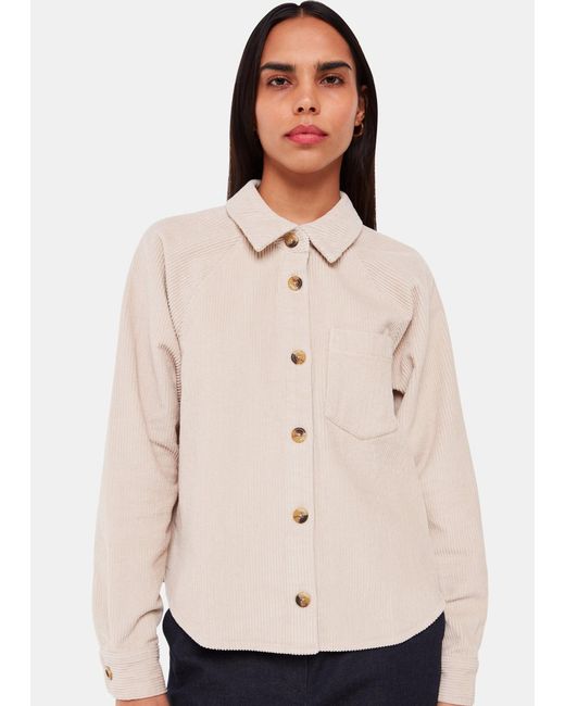 Whistles Natural Jumbo Cord Shirt