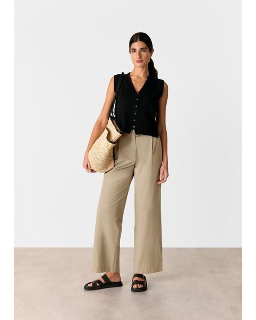 Whistles Natural Kate Belt Detail Trouser
