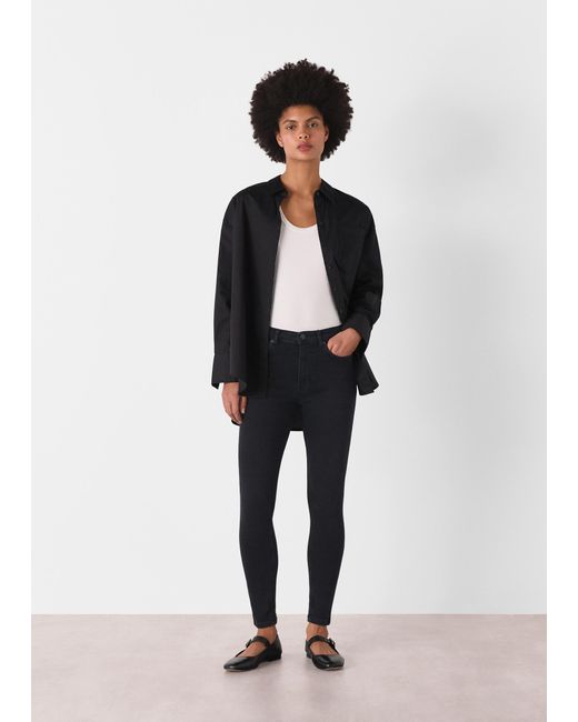 Whistles Blue Stretch Sculpted Skinny Jean