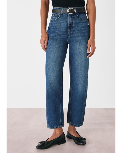 Whistles Blue Authentic Barrel Leg Jean