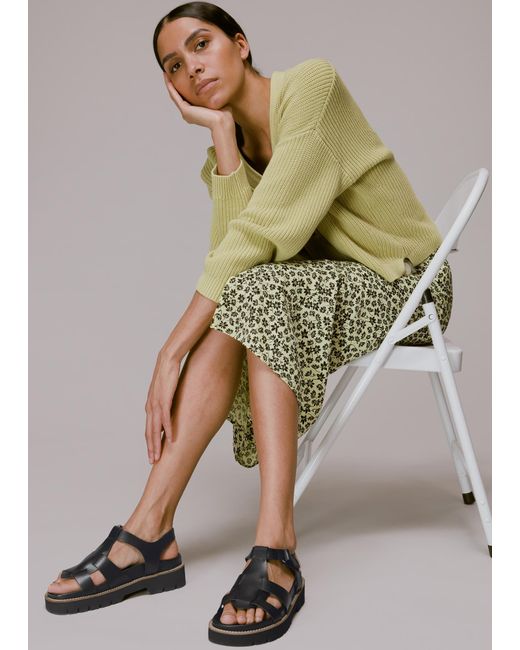 Whistles Natural Khari Caged Sandal