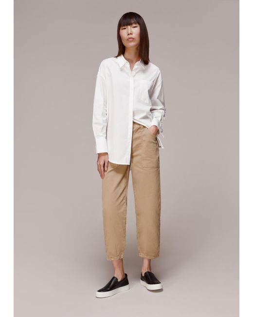 Whistles White Casual Tessa Trouser