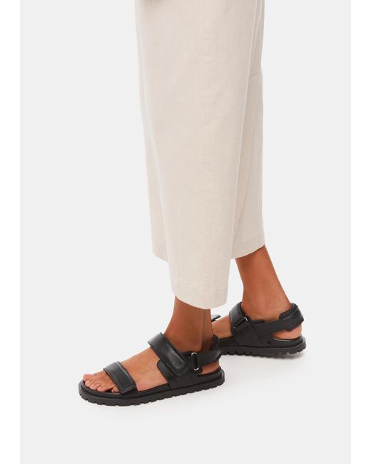 Whistles White Ria Sporty Velcro Sandal