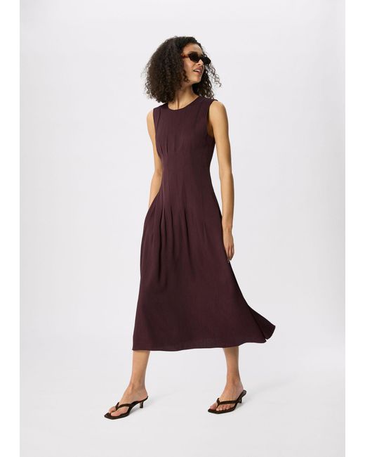 Whistles Seamed Detail Textured Dress