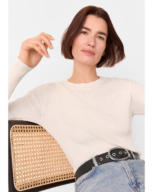 Whistles Natural Eyelet Detail Belt