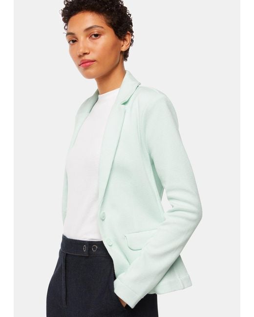 Whistles White Slim Jersey Jacket
