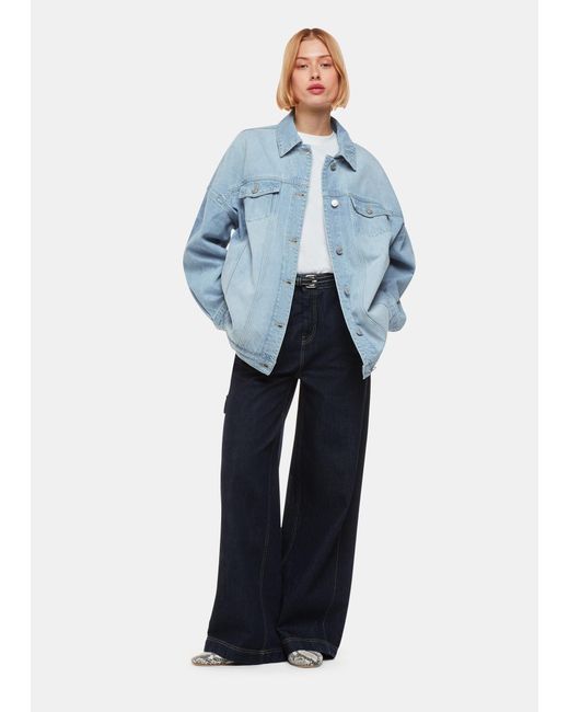 Whistles Blue Tilly Oversized Denim Jacket