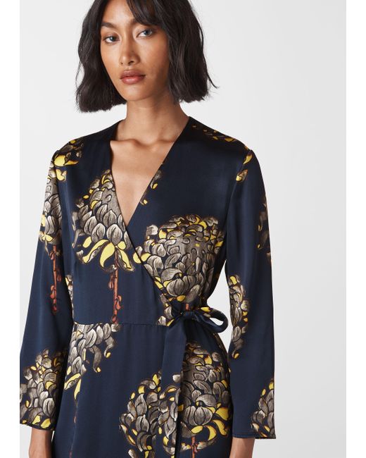 gabrielle silk wrap dress