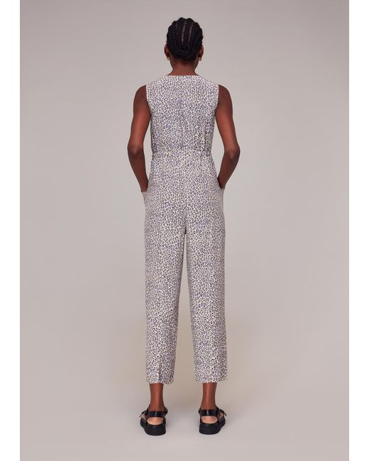 Whistles Multicolor Dashed Leopard Jess Jumpsuit