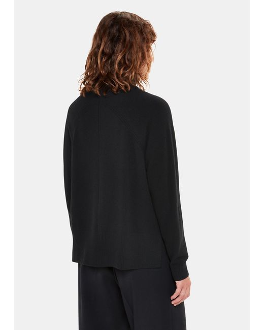 Whistles Black Cashmere Roll Neck Jumper