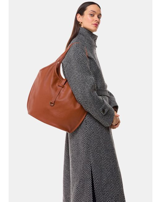 Whistles Brown Leonora Tote Bag