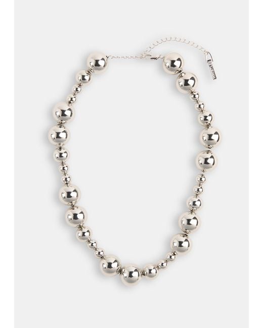 Whistles Metallic Mixed Sphere Necklace