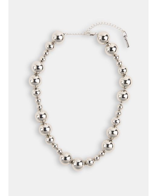 Whistles Metallic Mixed Sphere Necklace
