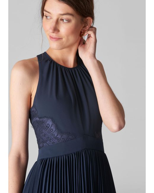 lana lace pleat dress