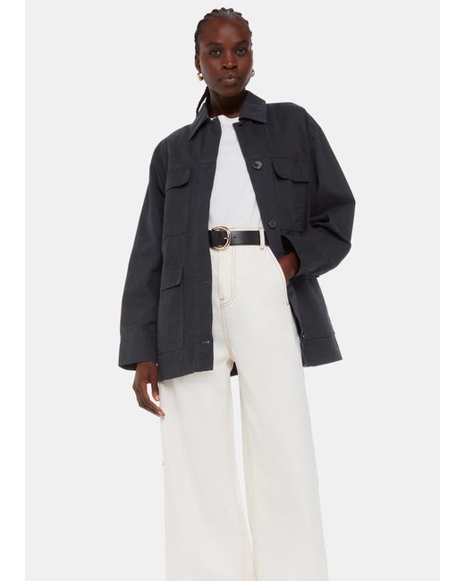 Whistles White Megan 4 Pocket Casual Jacket
