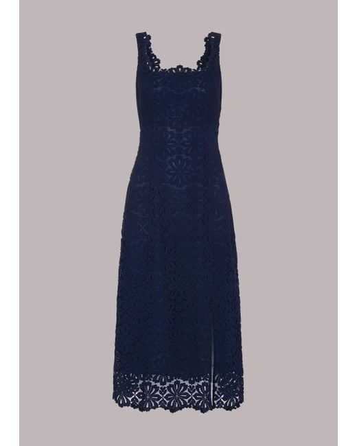 Whistles blue hotsell lace dress