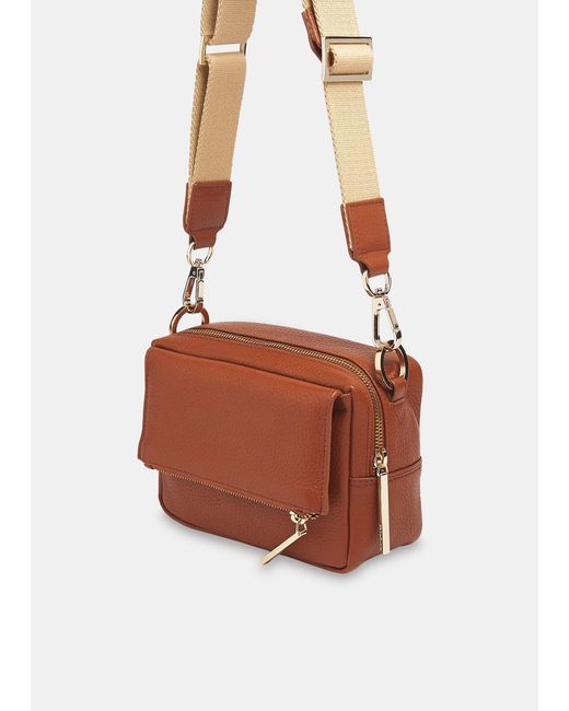 Whistles Brown Bibi Crossbody Bag