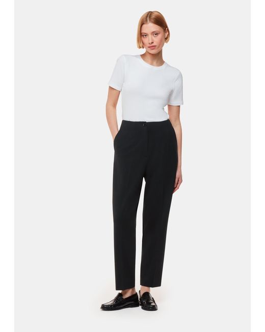 Whistles Black Lila Ponte Trouser