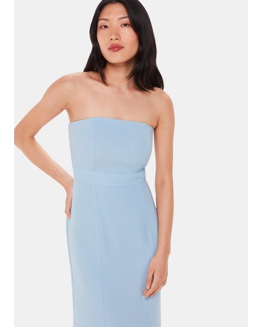 Whistles Multicolor Gemma Strapless Maxi Dress