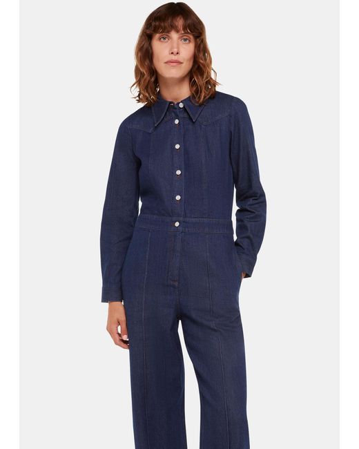 Denim Gabby Denim Jumpsuit, WHISTLES