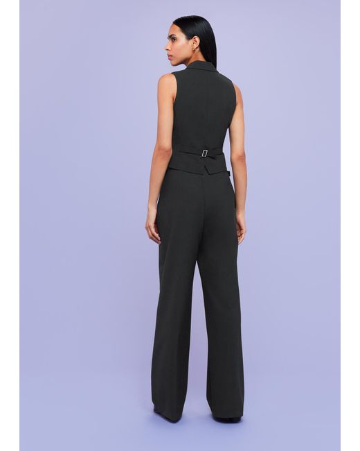 Whistles Blue Sienna Wool Blend Trouser